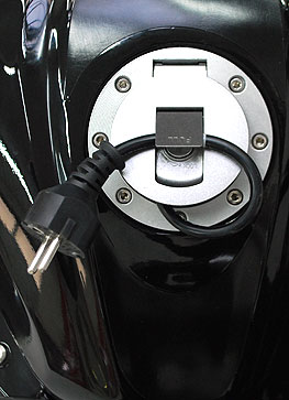 electric motorcycle charging
